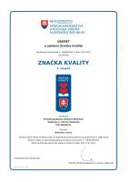 Znaka kvality - Roncke cverny